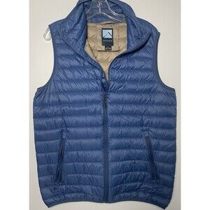 Iceburg Outerwear Insulated Lightweight Puffer Vest Full Zip Men’s M Blue Beige